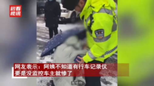 大妈开老头乐追尾特斯拉后嚣张碰瓷