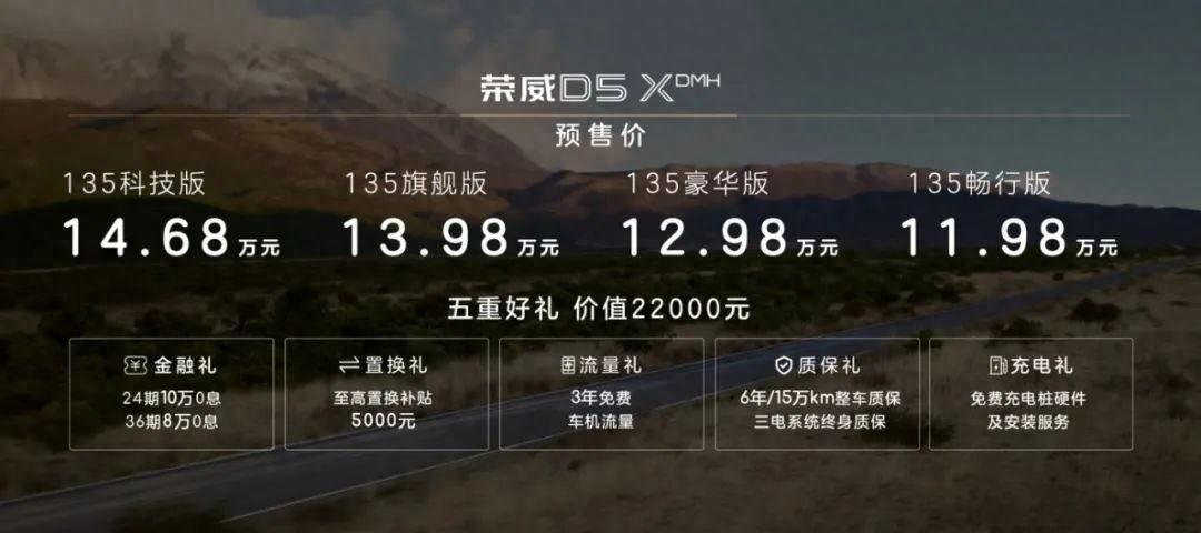 荣威d5x dmh预售,范志毅上车「12万级最强混动suv」