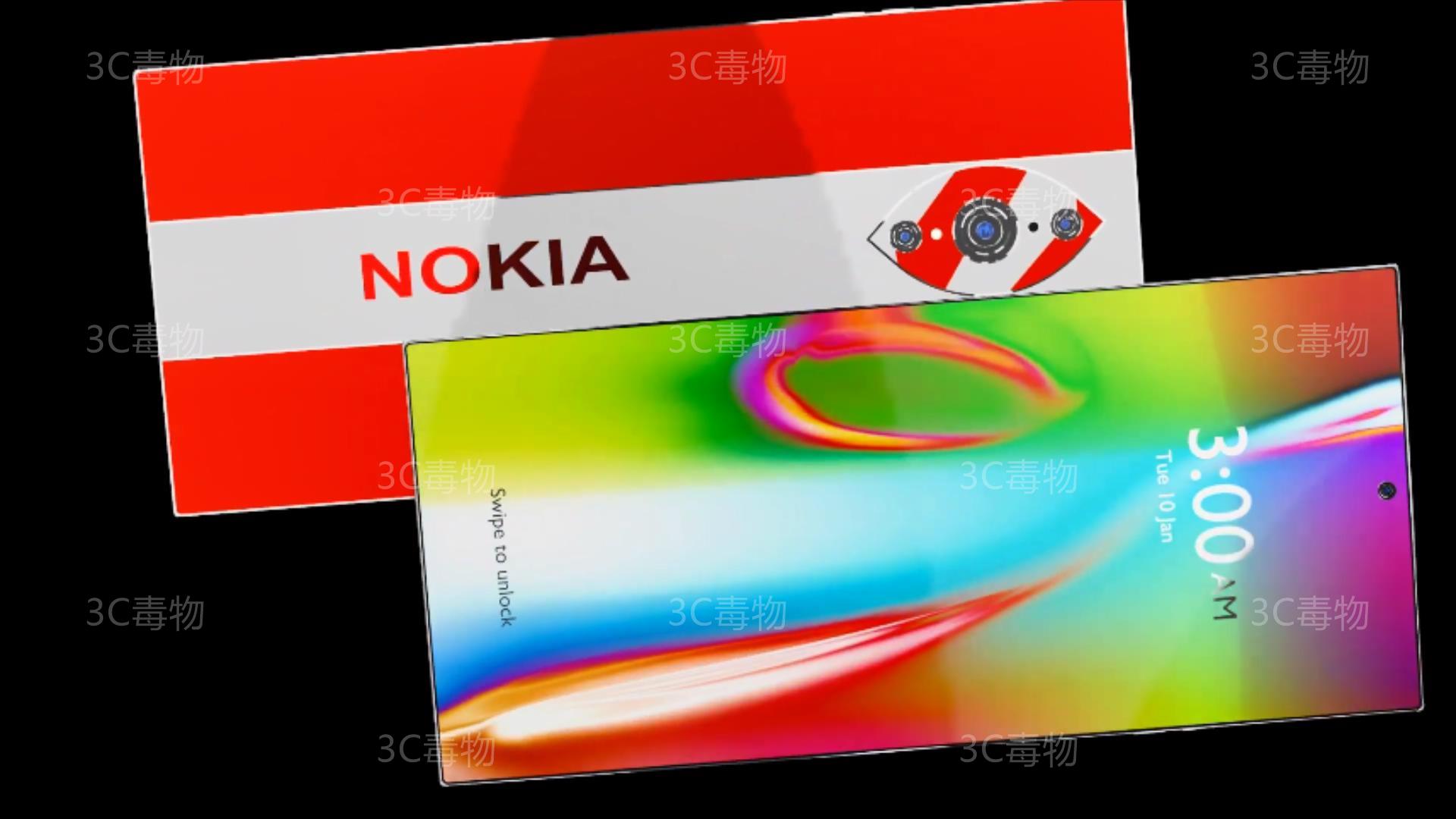 诺基亚新7610霸气侧漏:柳叶三镜头 7000mah,这次彻底不装了