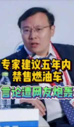强制报废?专家建议五年内禁售燃油车,加快新能源汽车发展