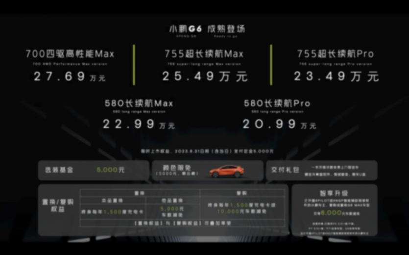 扶摇落地 25万级智能电动suv天花板 小鹏g6全新上市