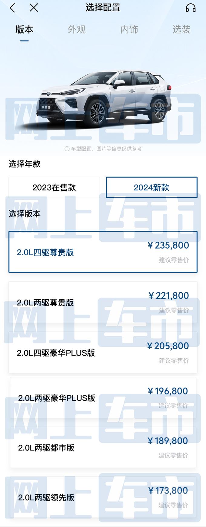 丰田4s店:2024款威兰达来了!主销车大降价,配置诚意吗?